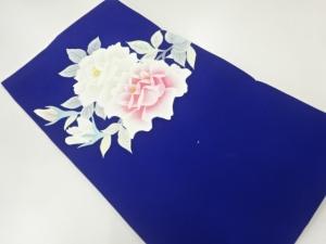 未使用品　塩瀬手描き花模様名古屋帯